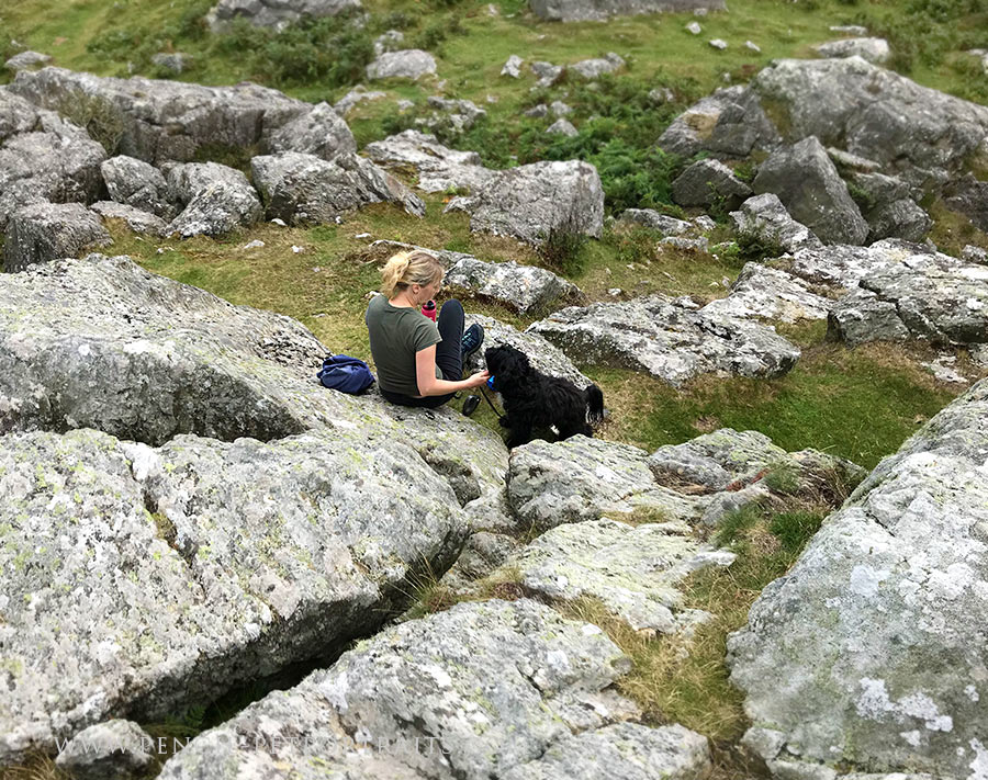 Melanie and Lily in Pembrokeshire